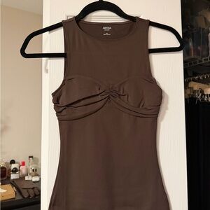 Aritzia Chocolate Brown Tank Top